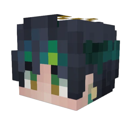 Mazyaka_ Minecraft avatar head, 3D render