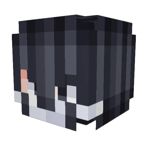 Mazywise Minecraft avatar head, 3D render
