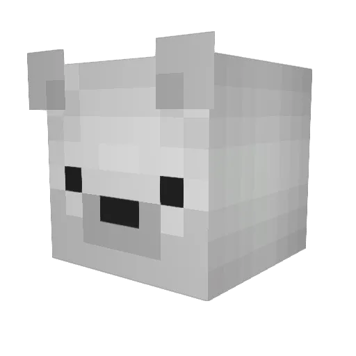 Mazz36 Minecraft avatar head, 3D render