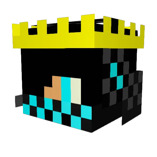 MazzaMij Minecraft avatar head, 3D render