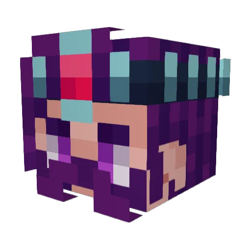 Mazzel Minecraft avatar head, 3D render