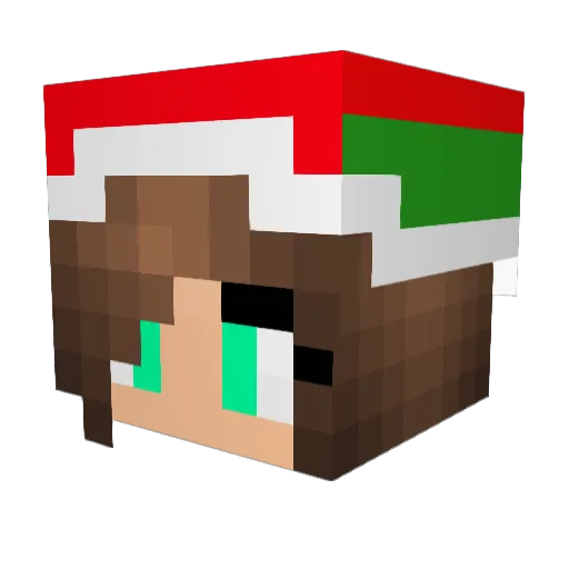 MazzerB Minecraft avatar head, 3D render