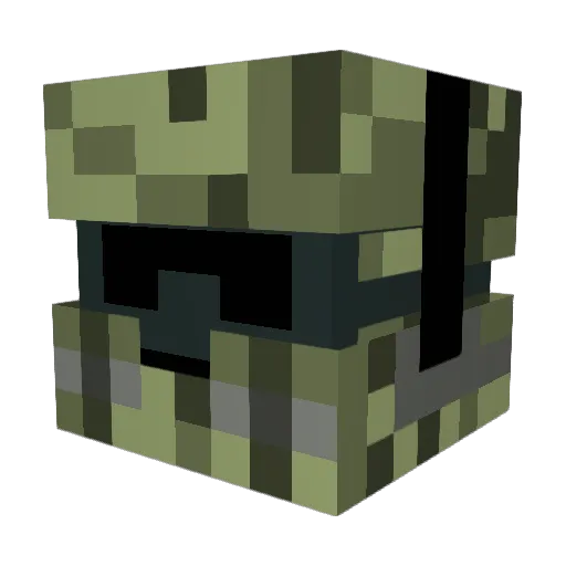 Mazzop Minecraft avatar head, 3D render