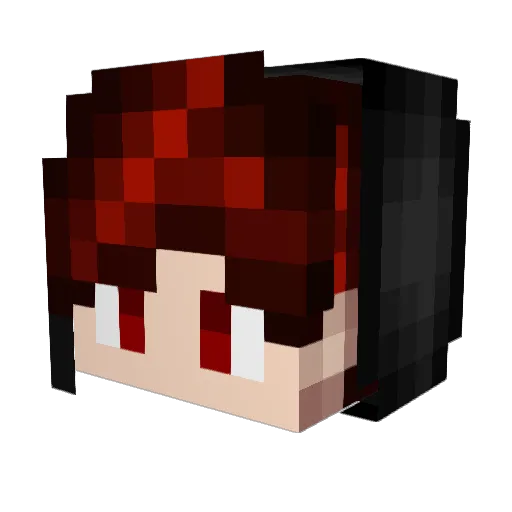 Mazzy1 Minecraft avatar head, 3D render