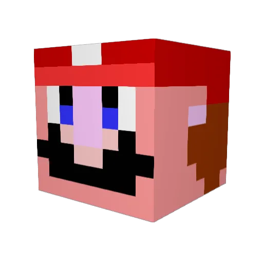 Mb5876 Minecraft avatar head, 3D render
