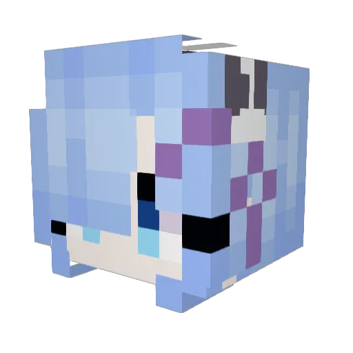 MbICb Minecraft avatar head, 3D render