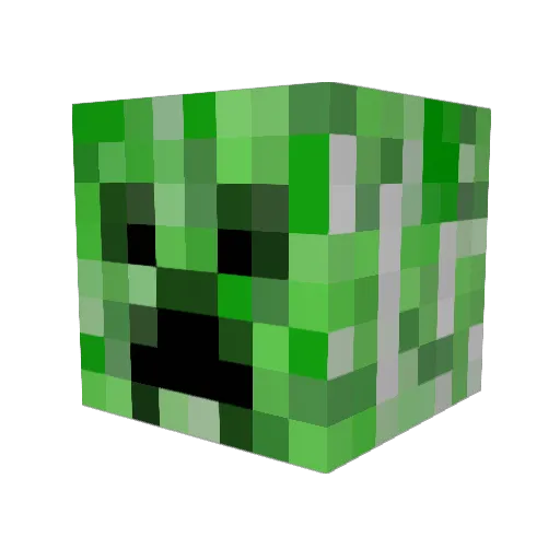 MbS_ Minecraft avatar head, 3D render