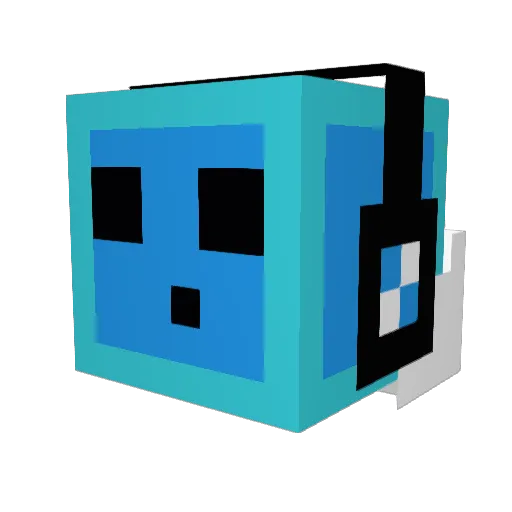 Mball123 Minecraft avatar head, 3D render