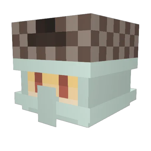 Mbappe__ Minecraft avatar head, 3D render