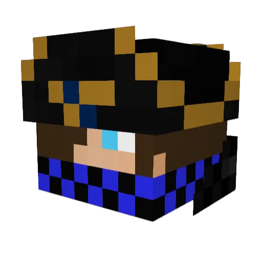 Mblock57 Minecraft avatar head, 3D render