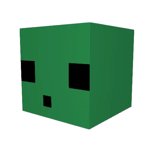 Mblock Minecraft avatar head, 3D render