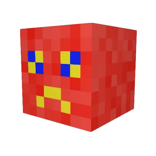 Mbxx Minecraft avatar head, 3D render