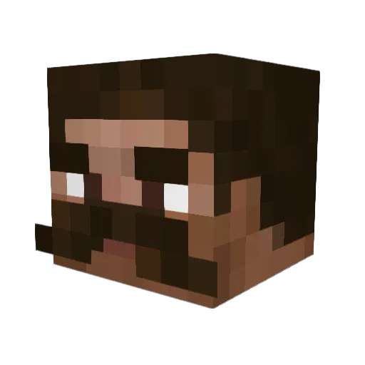 Mc0Izer Minecraft avatar head, 3D render