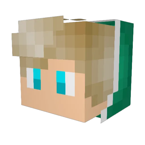 Mc5_Sniper_ Minecraft avatar head, 3D render