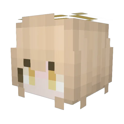 Mc8113 Minecraft avatar head, 3D render