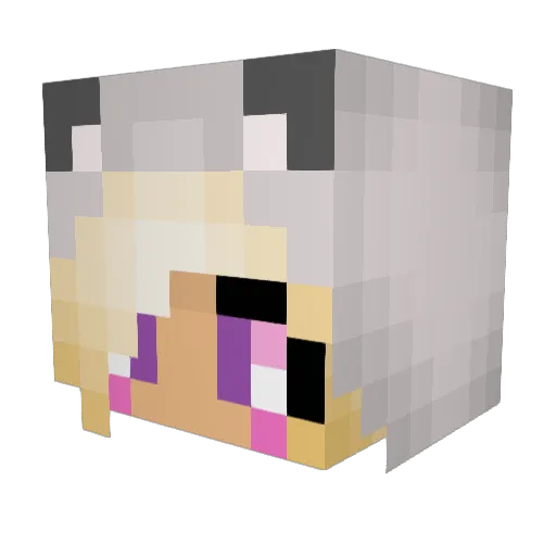 McAirem Minecraft avatar head, 3D render