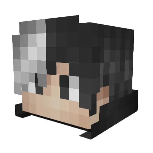 McAlpha_Tech Minecraft avatar head, 3D render