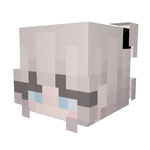 McAsher2 Minecraft avatar head, 3D render