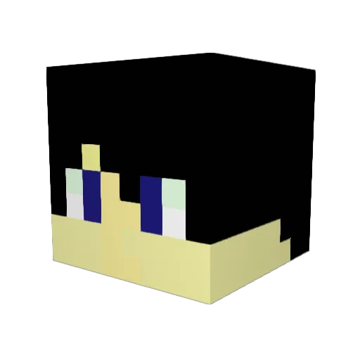 McAssifighter Minecraft avatar head, 3D render