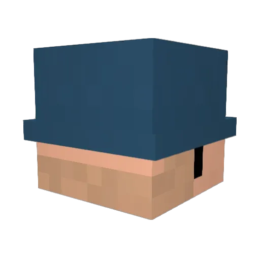 McBaconface Minecraft avatar head, 3D render