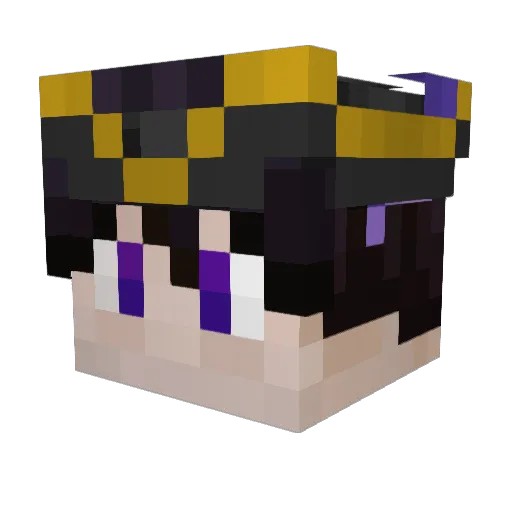 McBarthy Minecraft avatar head, 3D render