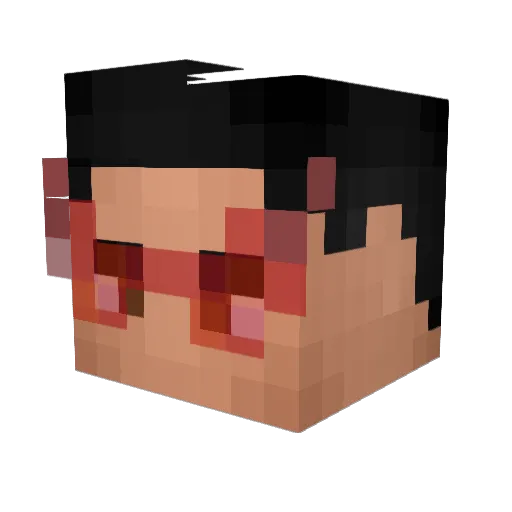McBeefyYT Minecraft avatar head, 3D render