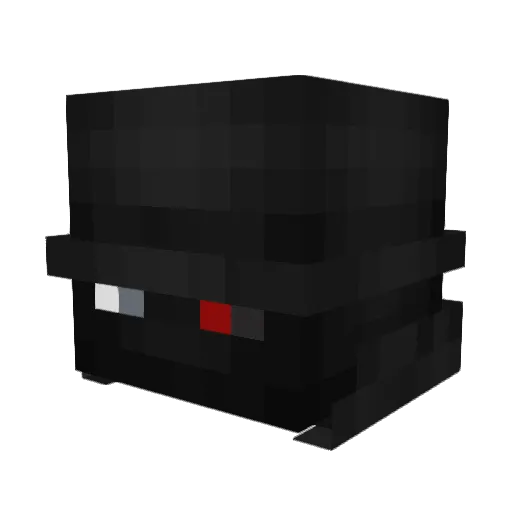 McBiner Minecraft avatar head, 3D render