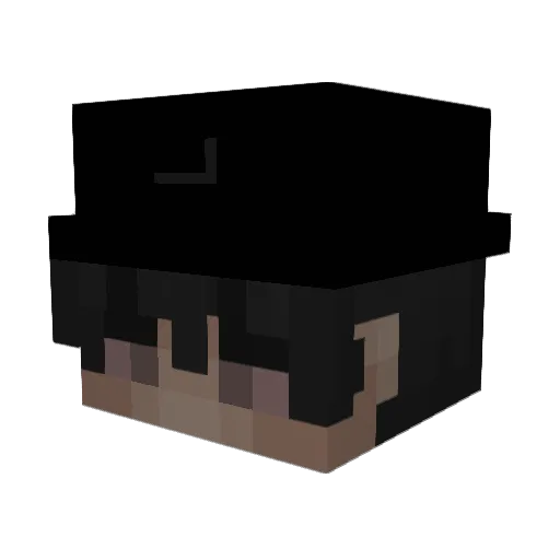 McBoodle Minecraft avatar head, 3D render