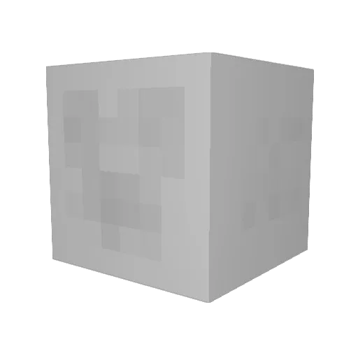 McBrawl Minecraft avatar head, 3D render