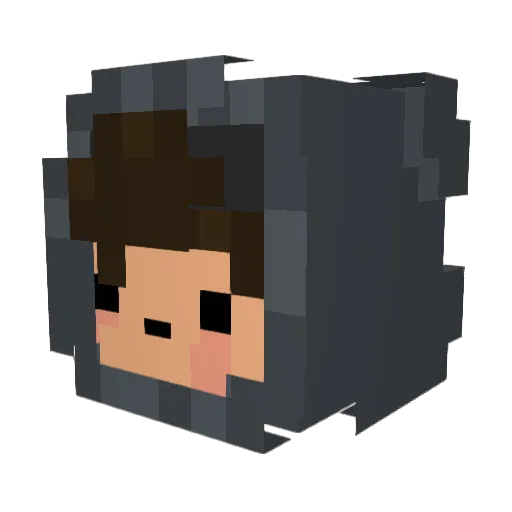 McBrownCheese Minecraft avatar head, 3D render
