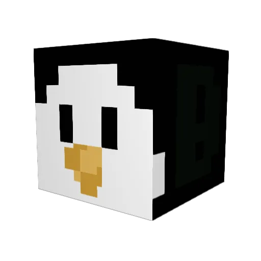 McBuggles Minecraft avatar head, 3D render
