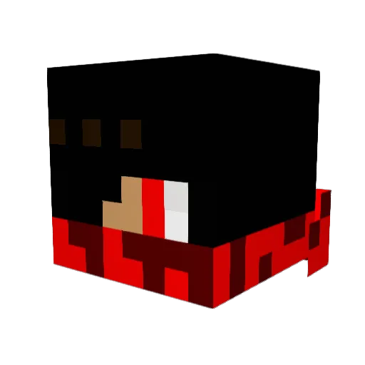 McButtCheek Minecraft avatar head, 3D render