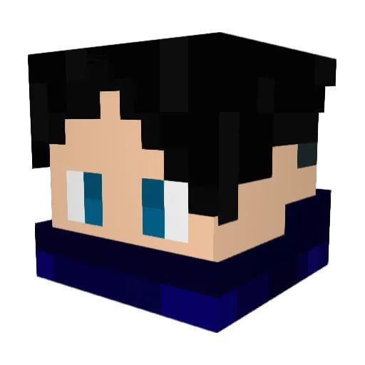 McCayz Minecraft avatar head, 3D render