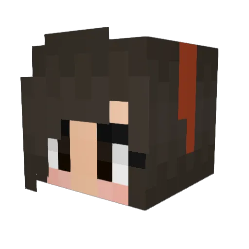 McChacho Minecraft avatar head, 3D render