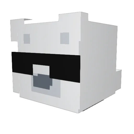 McCheeks Minecraft avatar head, 3D render