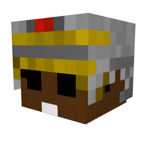 McChestnut Minecraft avatar head, 3D render
