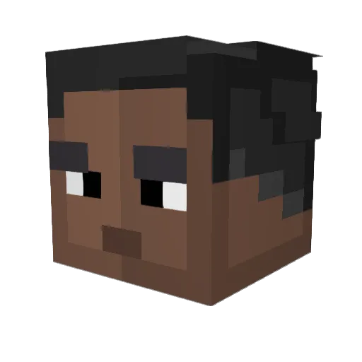 McChicken03 Minecraft avatar head, 3D render