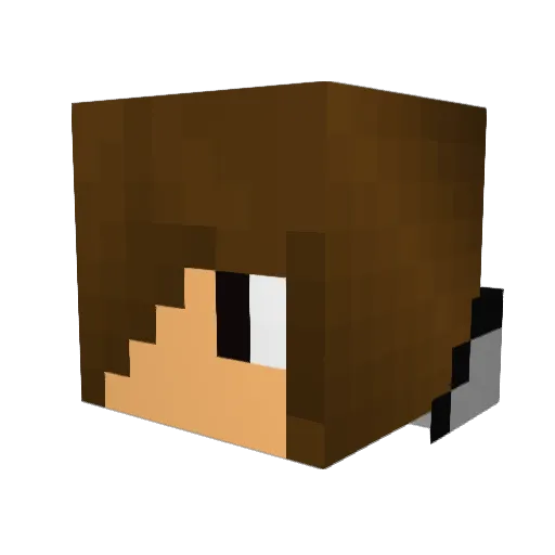 McChoke Minecraft avatar head, 3D render