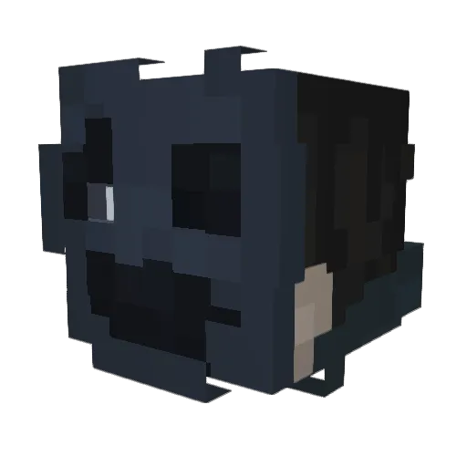 McCoaster Minecraft avatar head, 3D render