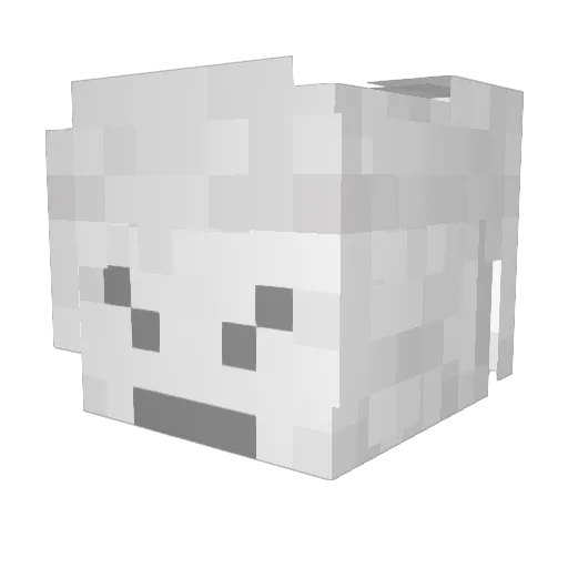 McConed Minecraft avatar head, 3D render