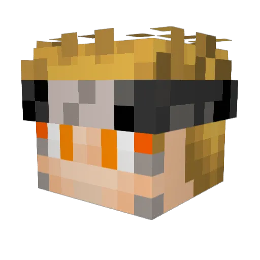 McCormax Minecraft avatar head, 3D render