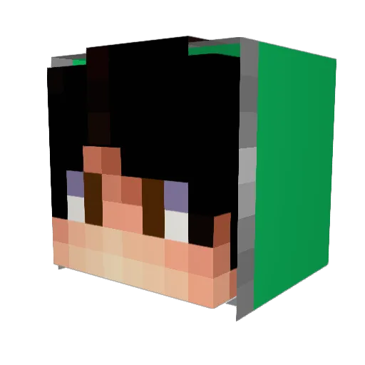 McCree00 Minecraft avatar head, 3D render