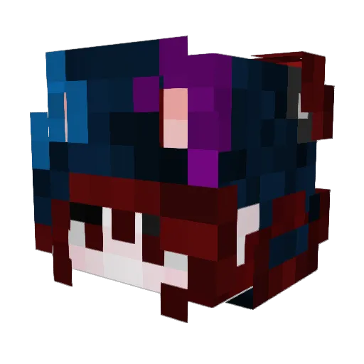 McDaddySoybean Minecraft avatar head, 3D render