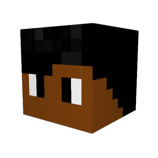 McDash8403 Minecraft avatar head, 3D render