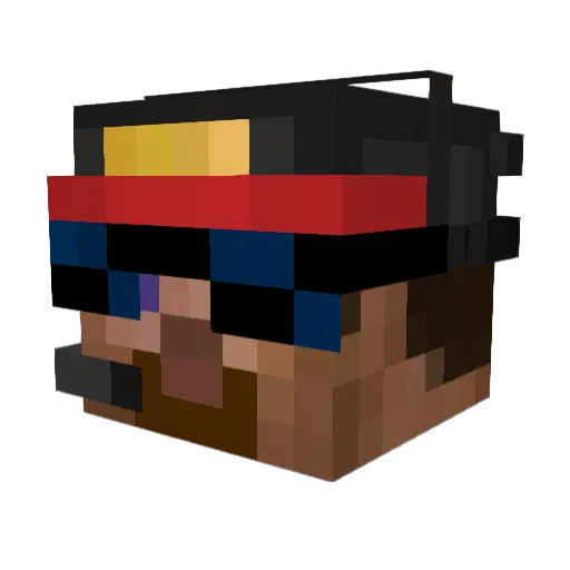 McDonaldsMain Minecraft avatar head, 3D render