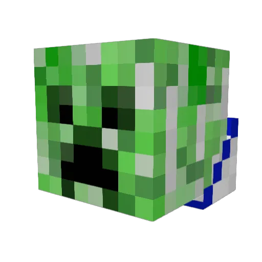 McDragonPL Minecraft avatar head, 3D render