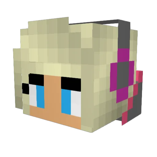 McDream Minecraft avatar head, 3D render
