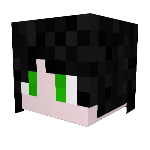 McDufffy Minecraft avatar head, 3D render