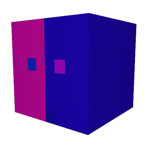 McEdxts Minecraft avatar head, 3D render