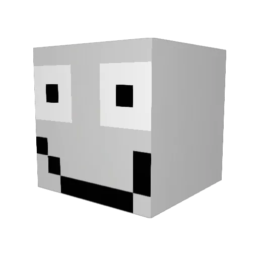 McEpicc Minecraft avatar head, 3D render